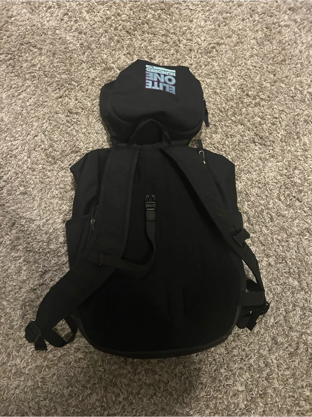 Nike Black 'Elite One Hundred' AF-1 Backpack with Accent Logo